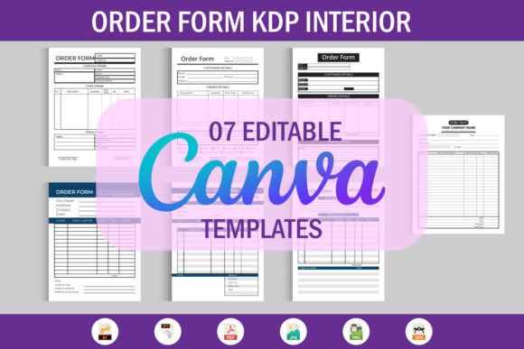 07 Editable Canva Templates Order Form: Your Complete Business Toolkit