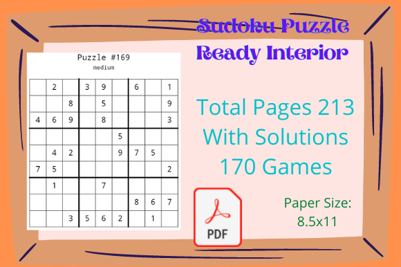 170 Easy Sudokus Puzzle Book KDP: A Streamlined Asset for Publishers and Creators