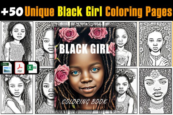 Celebrating Representation with Black Girl Coloring Pages VOL 1