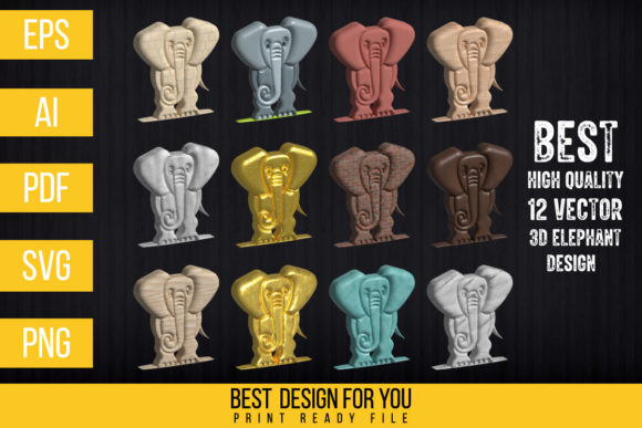 Evaluating the 3D Vector Elephant Illustration Bundle