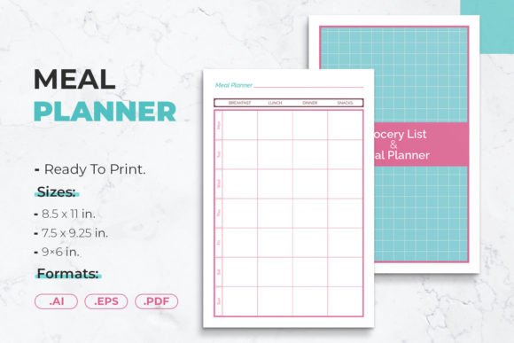 Grocery List and Meal Planner: A Template for Organized Living