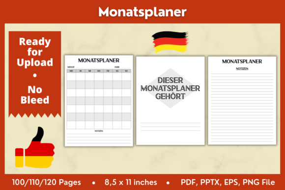 Master Time and Tasks with the German Monthly Planner Interior