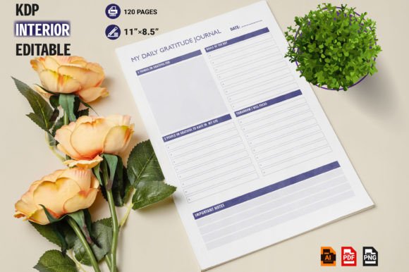 The Daily Gratitude Journal 2023 Template