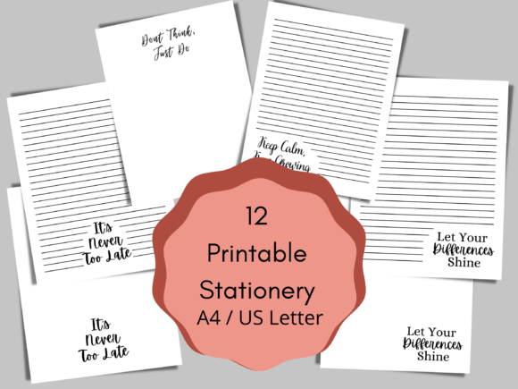 The Strategic Power of a Black and White Printable Stationery Set
