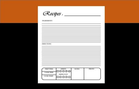 The Strategic Power of Your Blank Recipes Book: Crafting Success in 120 Pages