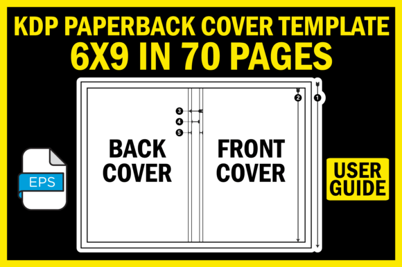Your Essential 6x9 KDP Book Cover Template for 70 Pages